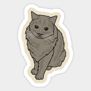 Black Cat elegant looks Sticker